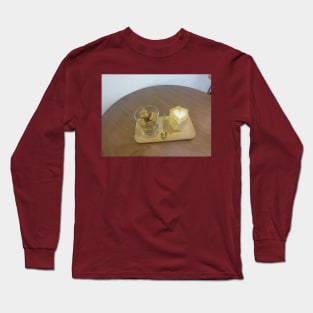 Flat white with coffee cubes Long Sleeve T-Shirt